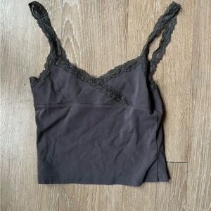 Edikted Small Grey Lace Tank